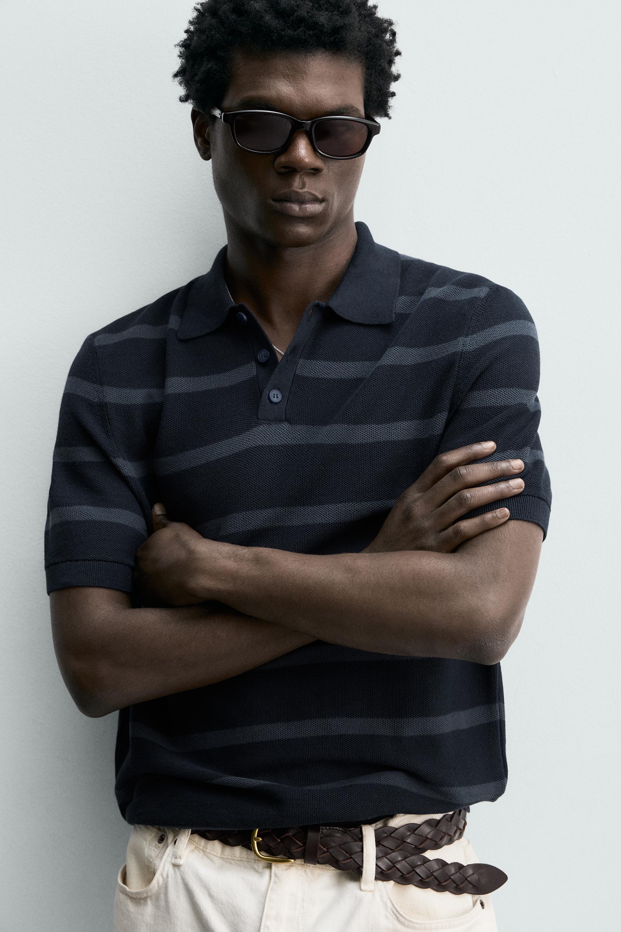 POLO REGULAR FIT EN MAILLE PIQUÉE